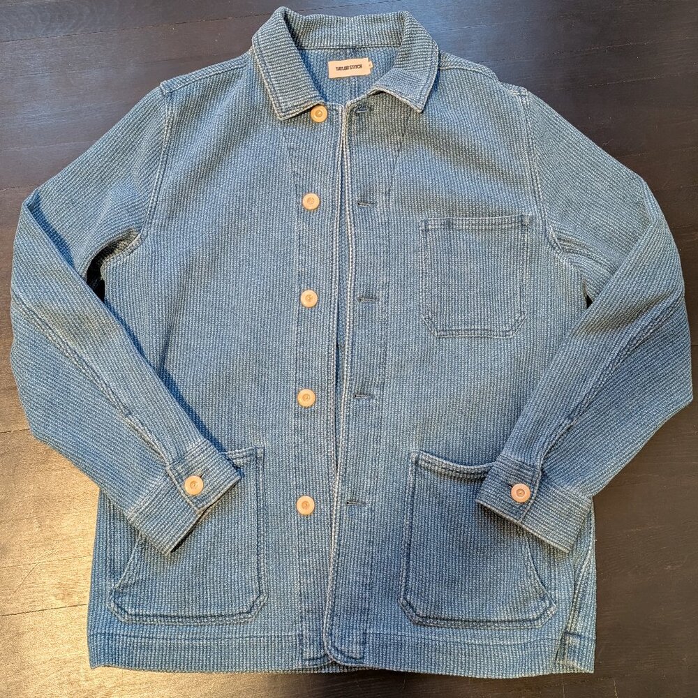 Ojai Jacket in Washed Indigo Sashiko
